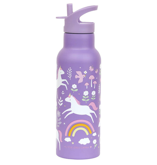 Botella de agua o bebida de acero inoxidable XL: Unicorn dreams