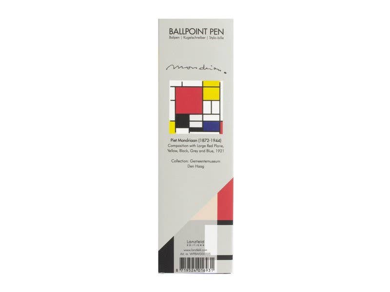 Bolígrafo en caja, recargable, Piet Mondrian