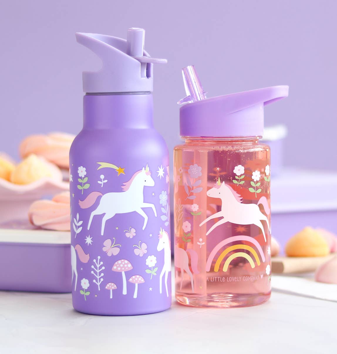 Botella de bebida/botella de agua para niños: Unicorn dreams