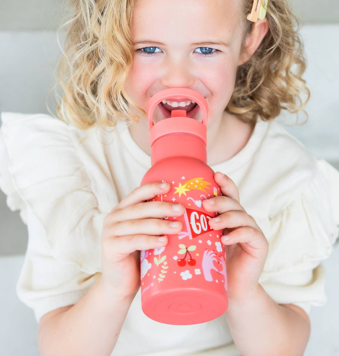 Botella de agua o bebida de acero inoxidable para niños: divertida