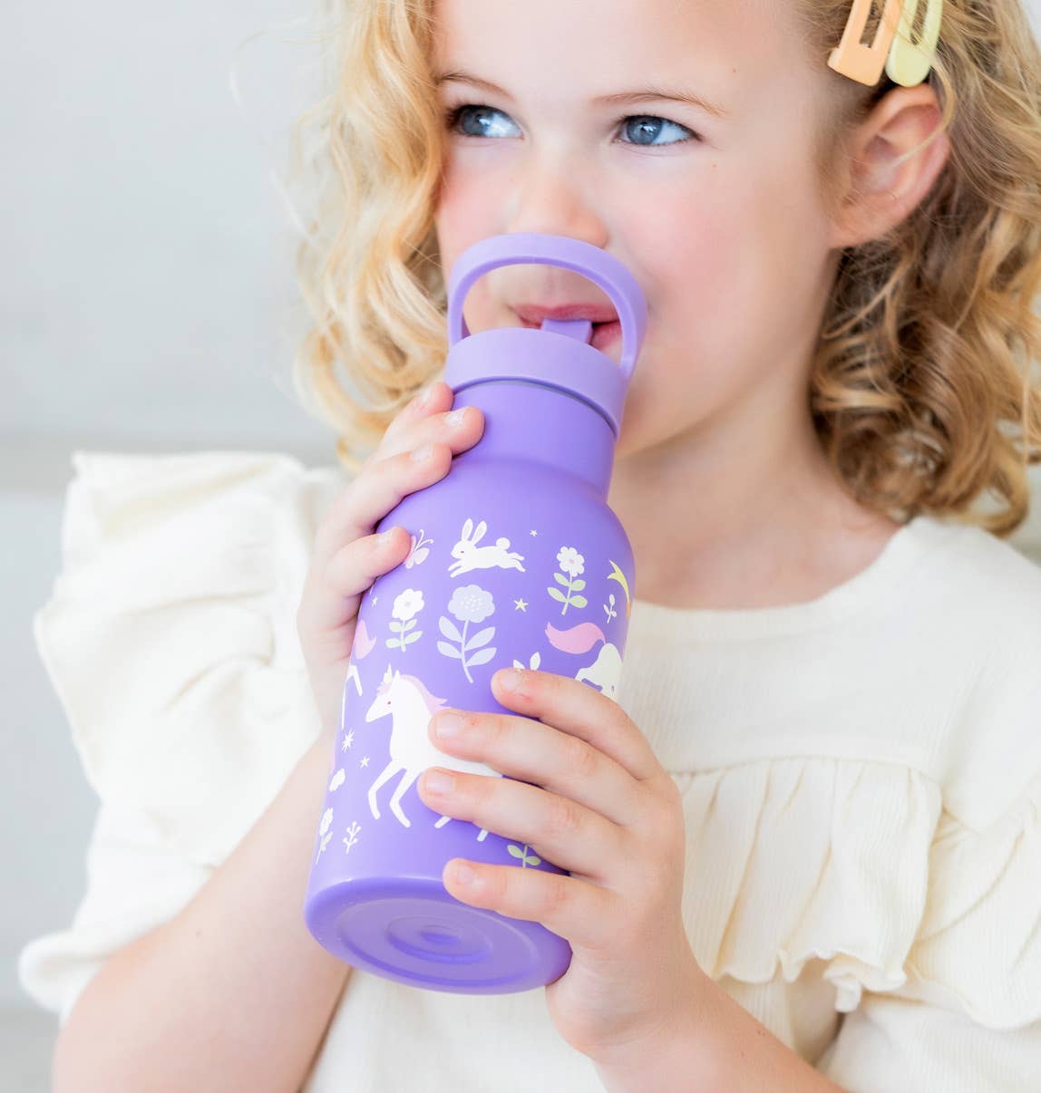 Botella de agua o bebida de acero inoxidable para niños: Unicorn dreams