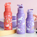 Botella de agua o bebida de acero inoxidable para niños: Unicorn dreams