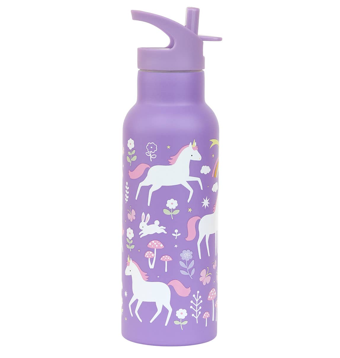 Botella de agua o bebida de acero inoxidable XL: Unicorn dreams