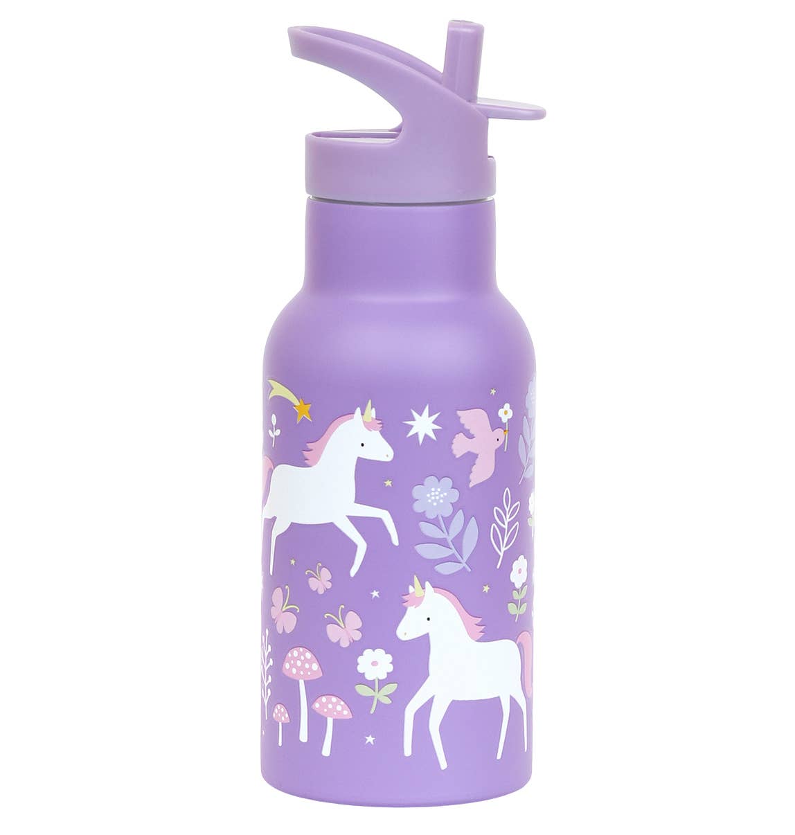 Botella de agua o bebida de acero inoxidable para niños: Unicorn dreams