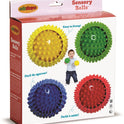 Bolas sensoriales pequeñas Edushape (10 cm), juego de 4